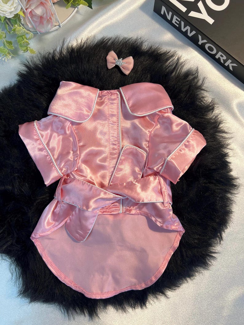 Luxury Dog Robe - Fit for a Queen! Wedding Dog Clothes, Small Dog Fashion, Bride's Party Attire, dog fashion, dog clothing, Dog wedding