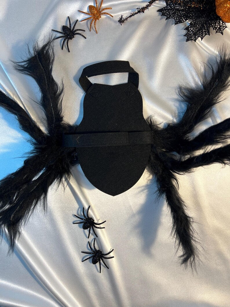 Luxury Rhinestone Cross Spider Outfit for Pets, pet costume, dog Halloween dress, dog Halloween costume, pet cosplay outfit, dog clothes