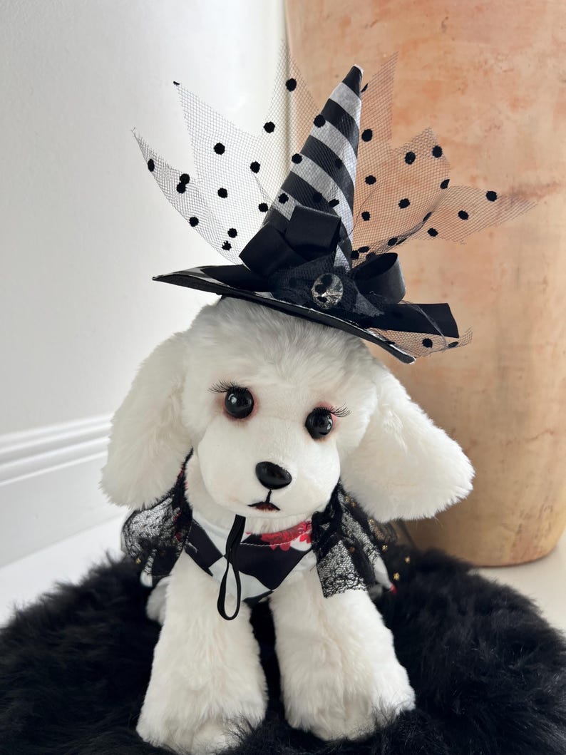 Handmade Dog Tutu Halloween Costume with Adorable Hat Included, dog Halloween dress, dog Halloween costume, pet cosplay outfit