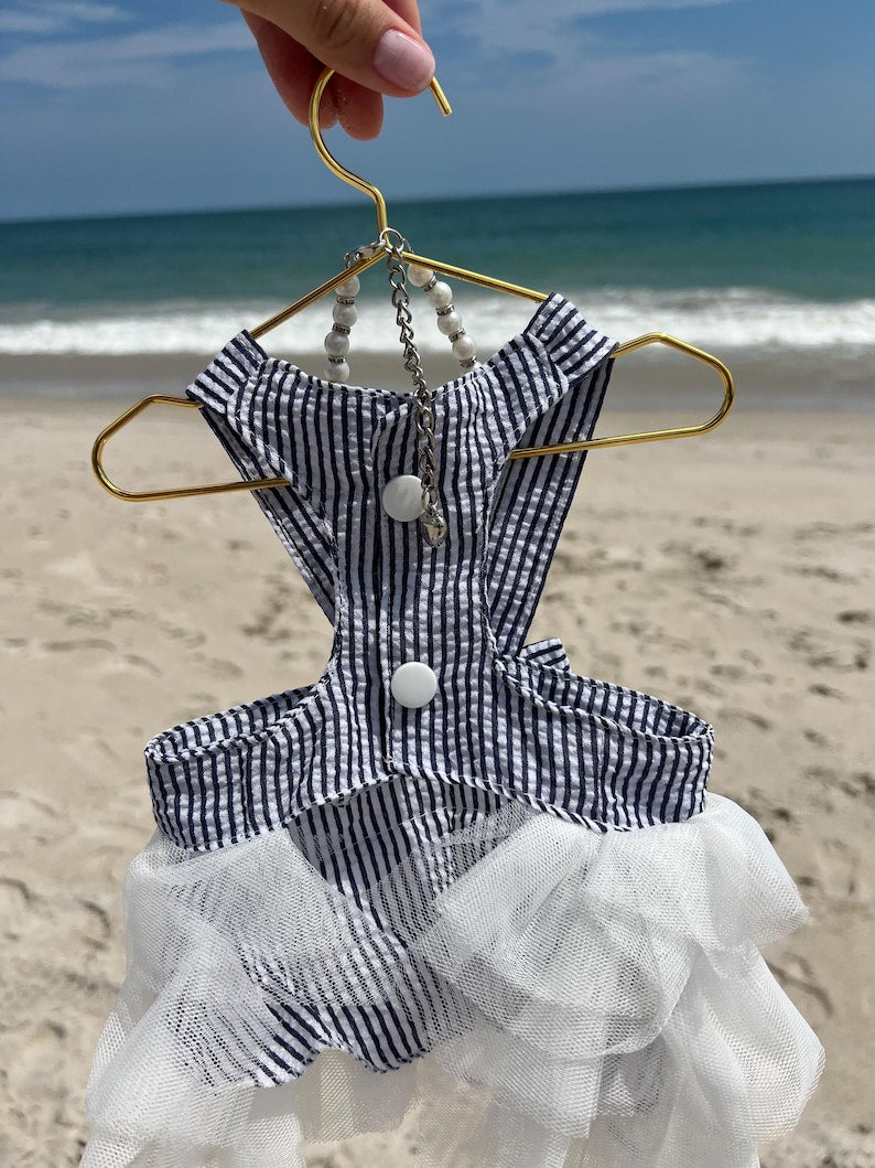 Adorable Dog Summer Ensemble, Elegant and Chic Dog Clothes for Weddings and Summer Events, elegant Dog dress, summer dog dresses