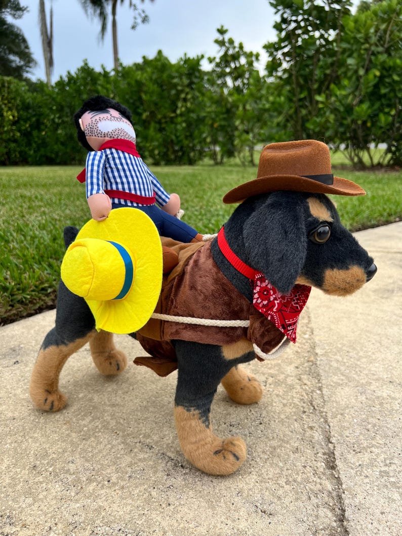 Western Dog Outfit - Cute Cowboy Costume, dog costume, cowboy dog costume, pat costume, dog outfit, western pad attire, Dog costume set
