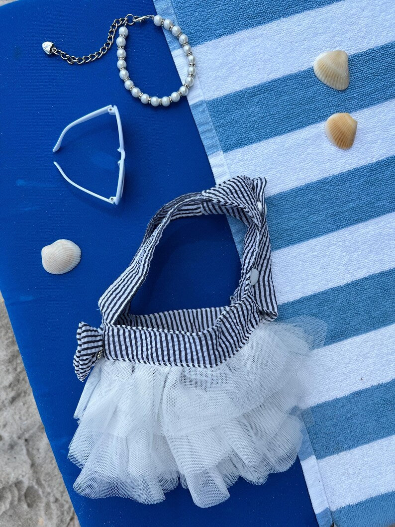 Pamper Your Pooch: Stylish Sundress Set, Elegant and Chic Dog Clothes for Weddings and Summer Events, elegant Dog dress, summer dog dresses