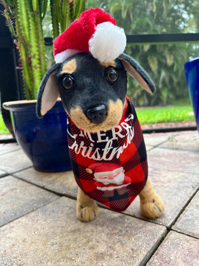 Holiday Pet Accessory: Cute Christmas Bandana , Christmas cozy pet outfit, winter pet gift, bandanna for Dog, Christmas bandanna, Dog scarf