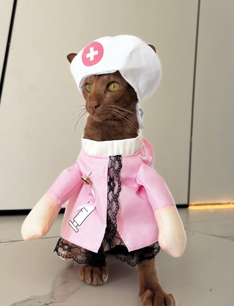 Chic Dog Doctor Costume for Halloween Fun, pet costume, dog Halloween dress, dog Halloween costume, pet cosplay outfit, dog doctor costume