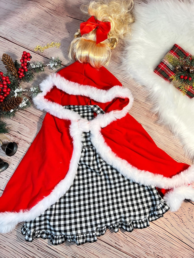 Festive Cindy Lou Who Pet Outfit - Perfect for Holiday Celebrations, grinch Dog Dress, elf dog dress, girl, large holiday dog outfit
