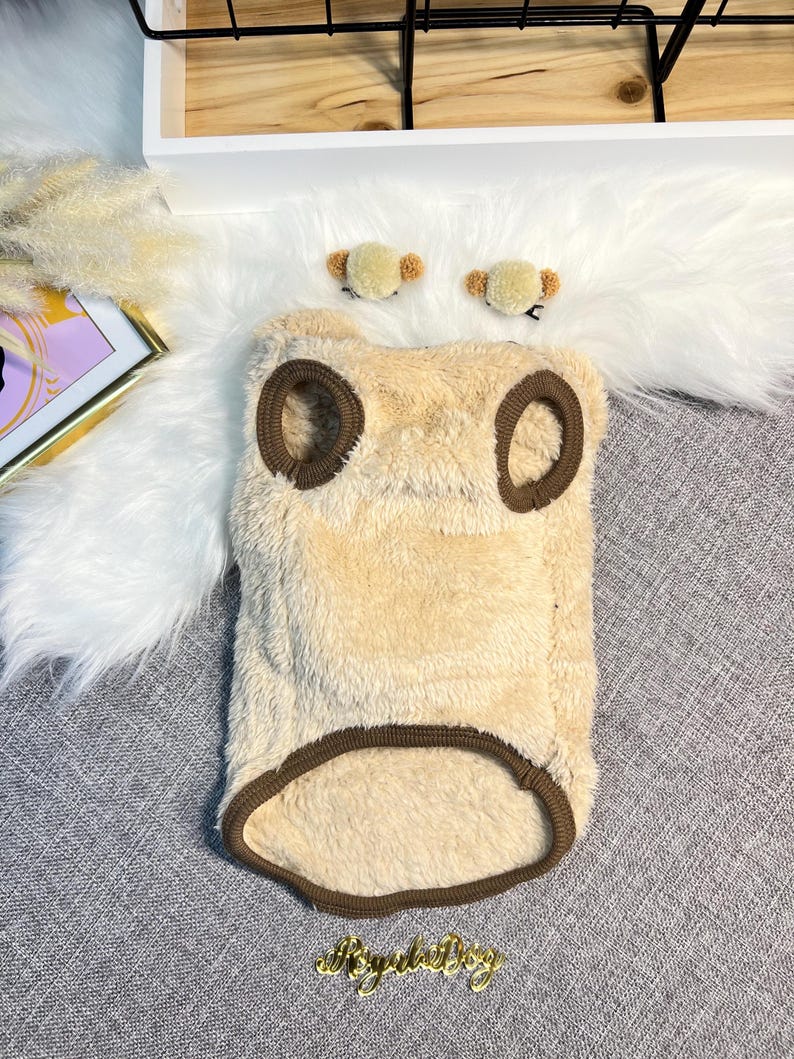 Snuggly Dog Sweater with Adorable Bear Clips | Perfect for Cold Days, winter warm puppy sweater for dogs, cosy pet clothes, dog sweater