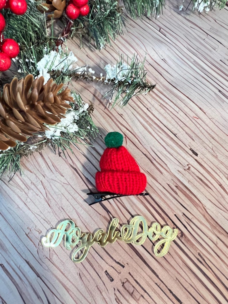 Adorable Christmas Pet Pajamas Set with Cute Socks & Hat Clip, dog lover gift, Dog jumper, Small Dog Christmas pajamas , Holiday dog pajamas