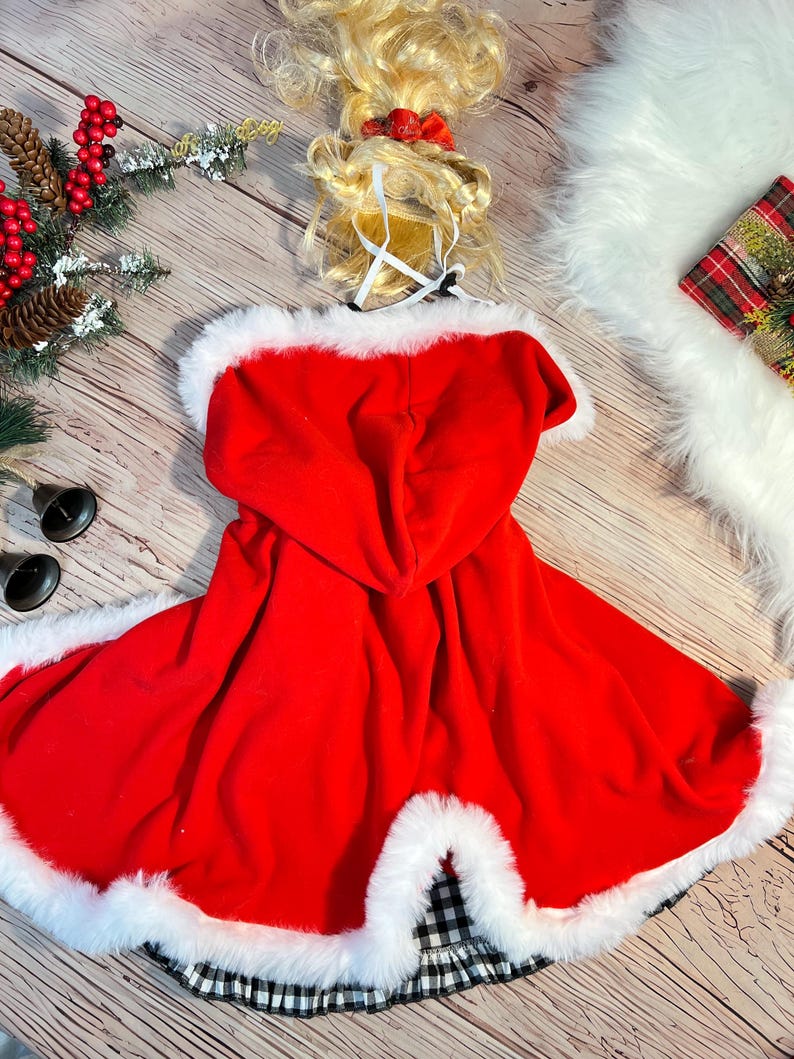 Adorable Cindy Lou Who Pet Costume for Festive Fun - Christmas & Halloween, grinch Dog Dress, elf dog dress, girl, large holiday dog outfit