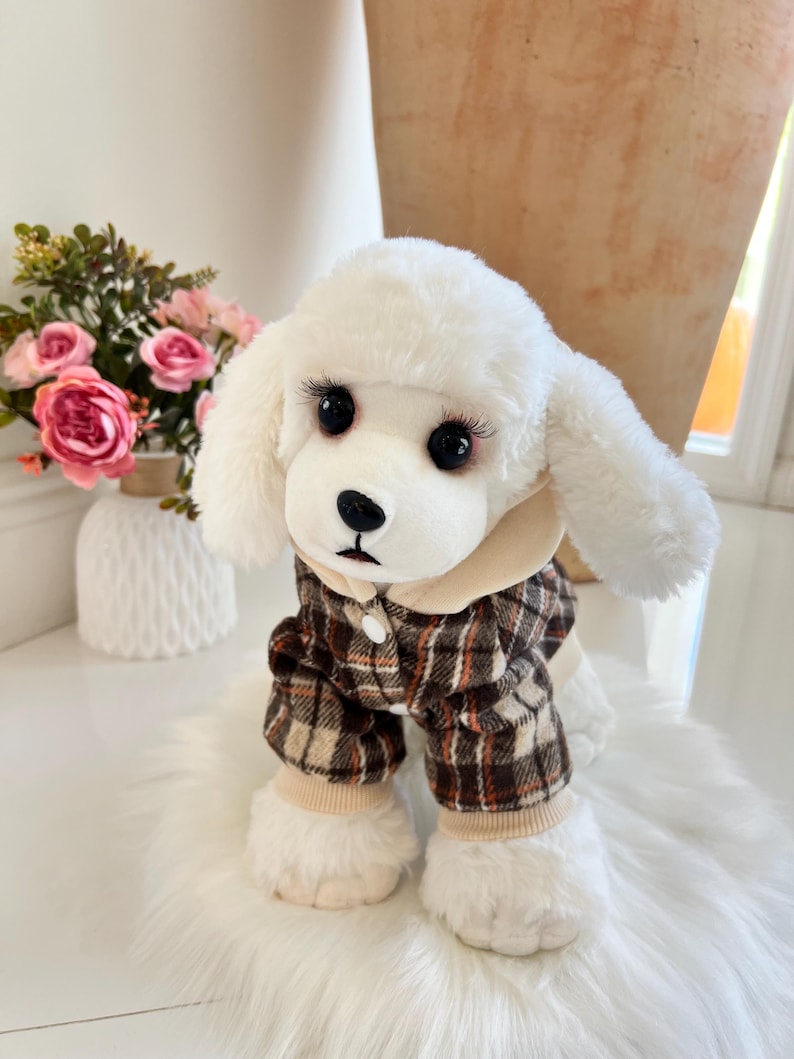 Snuggly Bear Hooded Pet Sweatshirt - Perfect for Paws and Cuddles! winter warm puppy sweater for dogs, cosy pet clothes, dog cat sweatshirt
