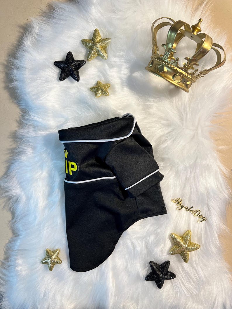 Stylish Fashion Statement for Pet Wedding - Luxury Dog Robe for VIP Pets, small dog clothes, dog fashion, wedding dog clothes, royal dog