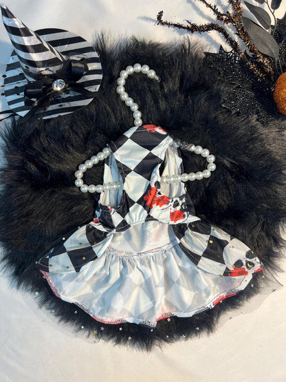 Handmade Dog Tutu Halloween Costume with Adorable Hat Included, dog Halloween dress, dog Halloween costume, pet cosplay outfit
