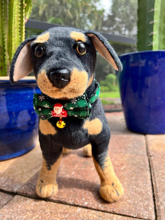 Christmas Green Pet Collar - Holiday Cheer for Your Pooch! Santa Claus dog collar, Dog Christmas presents, Christmas dog collar , dog outfit