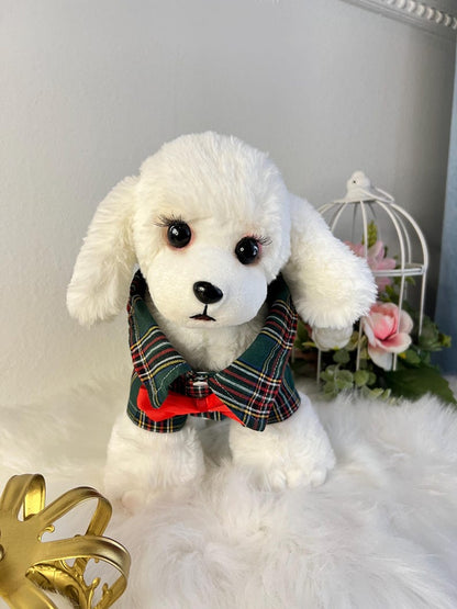 Stylish Green Plaid Dog Shirt - Royal Crown Embellishment, shirt for pets, small dog outfit, Dog fashion, dog Clothes, Green dog shirt