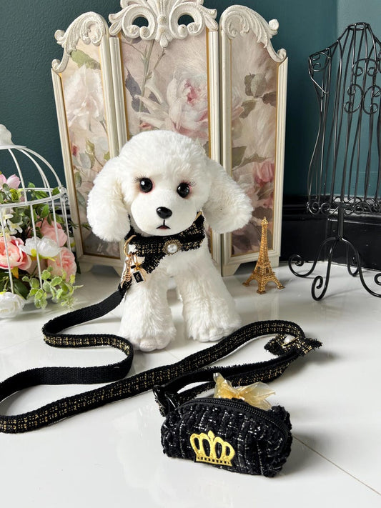 Chic Pet Collar & Leash with Stylish Waste Bag Holder for Dogs , dog collar, cute dog collar, Girl Dog collar, male dog collar, dog leash