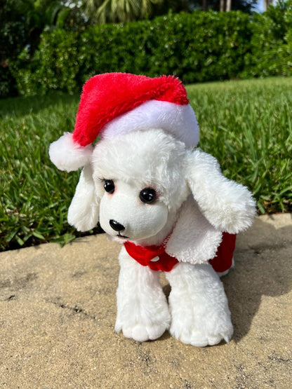 Charming Santa Hat Dog Dress for a Merry Christmas Look,Dress for pets, Christmas dress for dog, Christmas dog outfit, cute dog costume