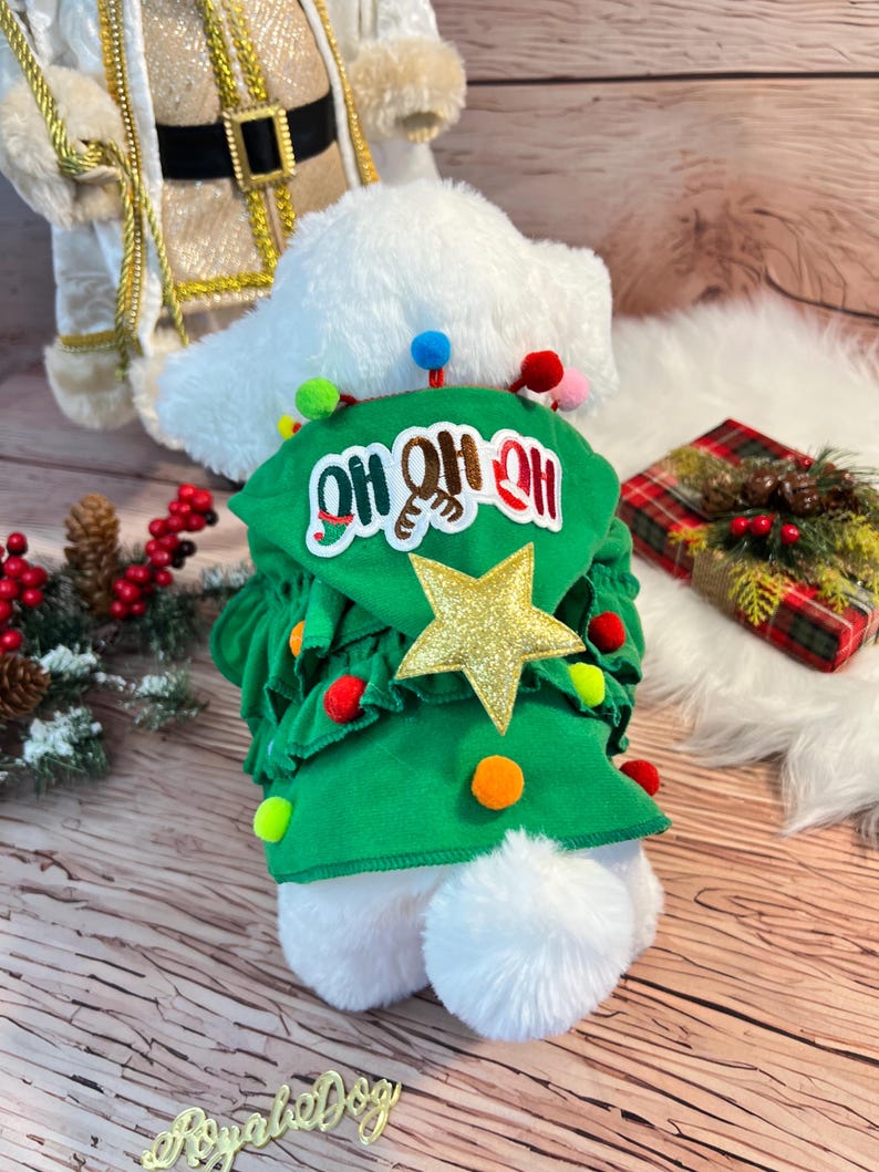 Christmas Tree Dog Costume: Holiday Cloak for Furry Friends
